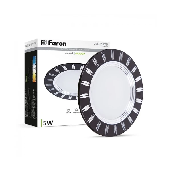 Світильник точковий Feron AL779 5W чорний 4989