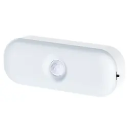 Нічний світильник з датчиком руху  LED Luxel 0,5W накладний овал IP20+акумулятор Nl-01C