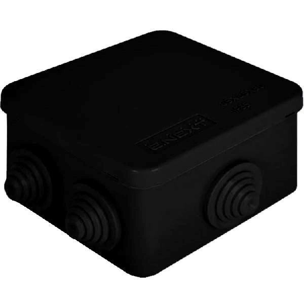 Коробка розподільча E-next 100х100х50мм black p016103b/3925908000
