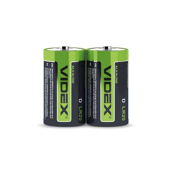 Батарейка Videx LR20-2S зелена 22529