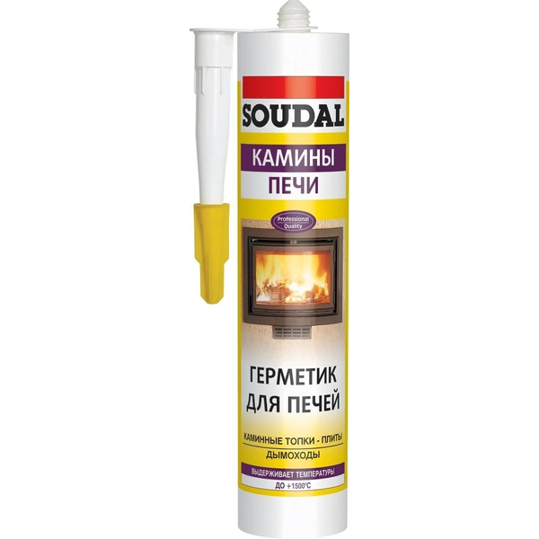 Силікон температурний Soudal Calofer 1500° 280мл