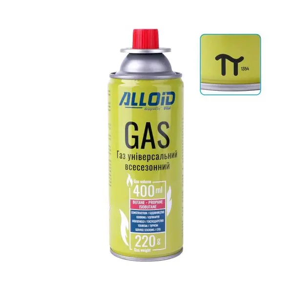 Балончик газовий Alloid 227гр ALG-227 (1680/28)