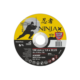 Диск відрізний по металу/нержавійка Ninja 150х1,6мм 65V150