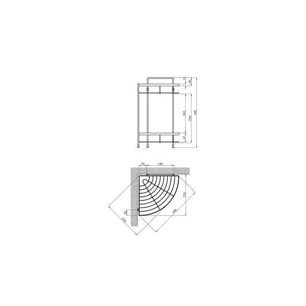 Полиця Kroner KRM Rizze-ACC329-2 CV022913