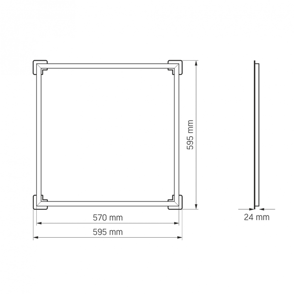 Світильник Videx LED VL-PAU405W 27474