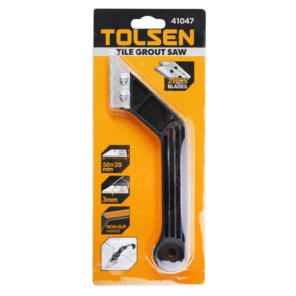 Шкребок для чистки швів Tolsen 2 леза 50мм 41047