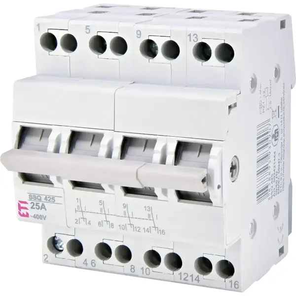 Перемикач 3-х позиційний ETI SSQ 425 25А 4p 2421444