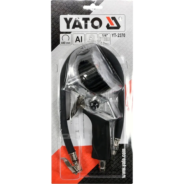 Пістолет для накачування шин Yato з манометром YT-2370