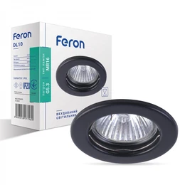 Світильник точковий Feron DL10 MR16 чорний 7257