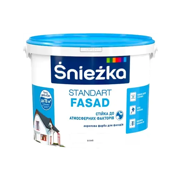 Фарба В/Е Sniezka Standart Fasad 1,4кг 98874831