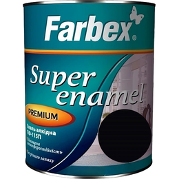 Емаль Farbex ПФ-115 чорна 0,25кг