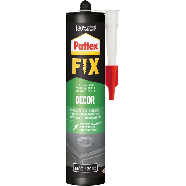 Клей акриловий Pattex Fix Decor білий 380гр 10122063