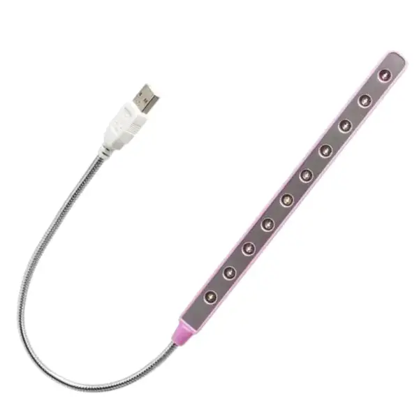 Лампа USB 10 LED (рожева) 34735