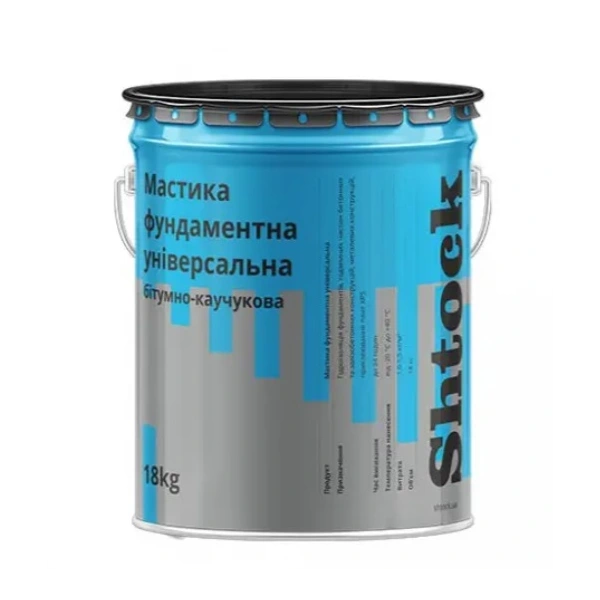Мастіка бітумна для фундаментів Shtock 18,0кг 10610405