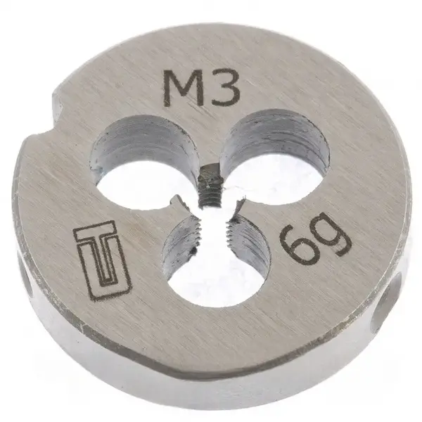 Плашка М3х0,5мм 9 ХС 17136