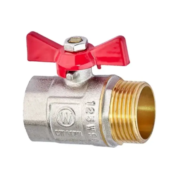 Кран куль-й ВОДА метелик 1