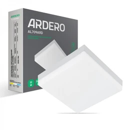 Світильник Ardero AL709ARD 32W квадрат накладний 3200Lm 5000K 7817