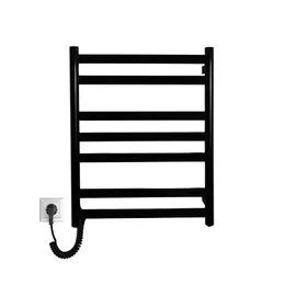 Рушникосушарка ел.Carino Mia 590*490 Чорний глянець з кнопкою M5949ILBG