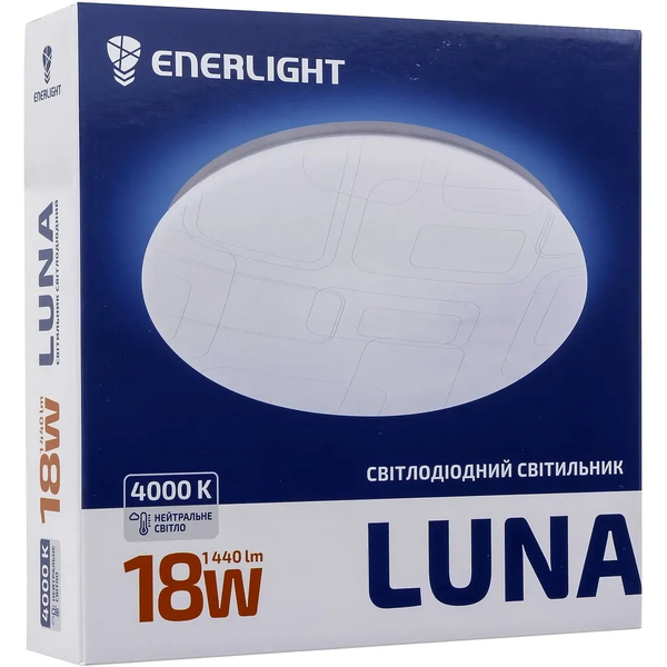 Світильник стельовий LED Enerlight Luna 18Вт 400К LUNA18SMD80N