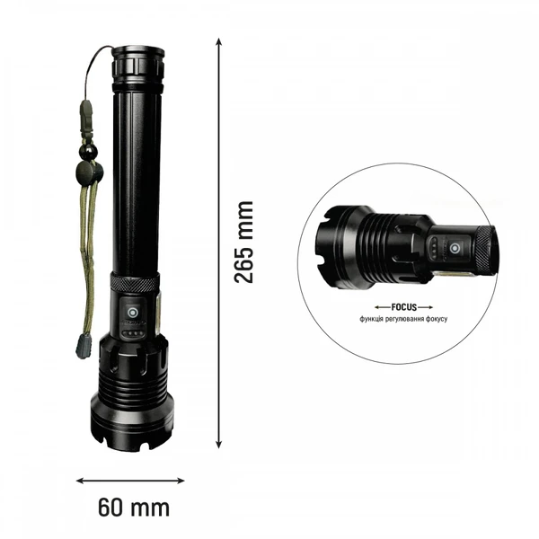 Ліхтар LED Lebron L-HL-10137 15W 15-15-51