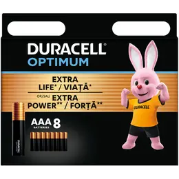 Батарейка Duracell AAA LR03 OPTIMUM DВ003-8