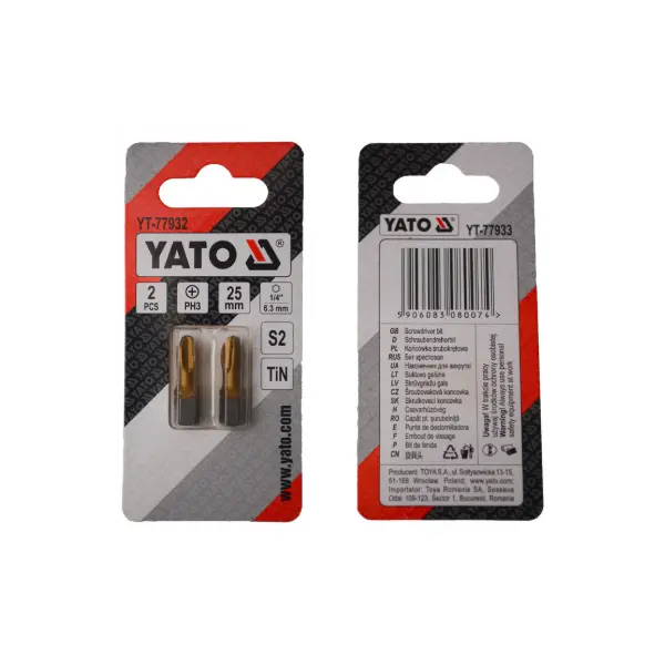 Насадка викруткова Yato PH3х25мм YT-77932