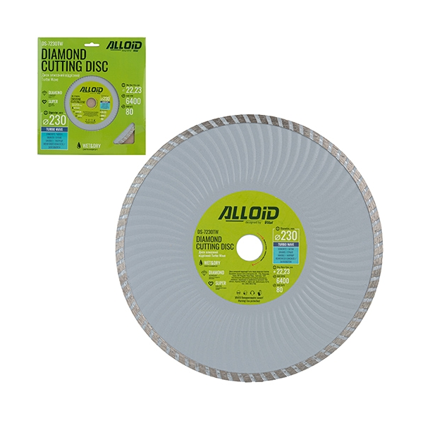 Алмазний диск Alloid турбо Wave 230мм DS-7230TW(25)