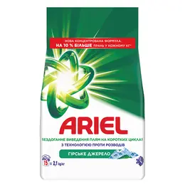 Аква-пудра Ariel Джерело автомат 2,1кг 260574