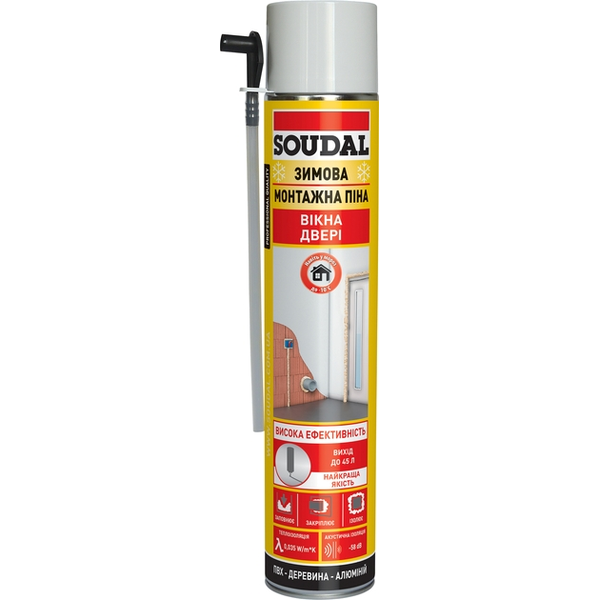 Піна монтажна ручна зимова Soudal 750мл