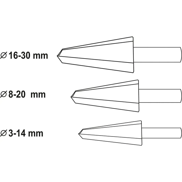 Свердла універсальні Yato 3шт YT-44730