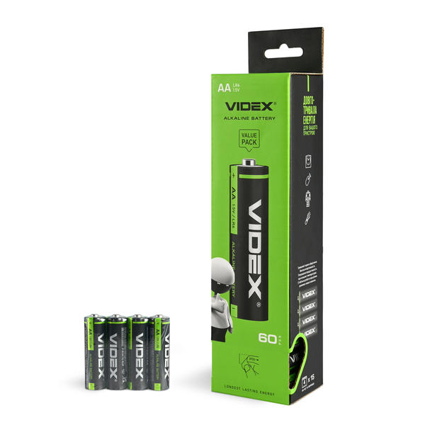 Батарейка Videx LR6-4SС 25468
