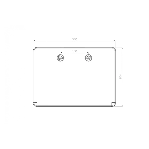 Розподільчий АБС щит 250х350х150мм IP65 MD9002
