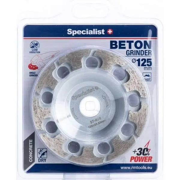 Алмазна чашка Specalist+Beton 125мм 37-001