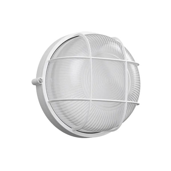 Світильник 60W круглий з решіткою білий BL-1302(BL1361)