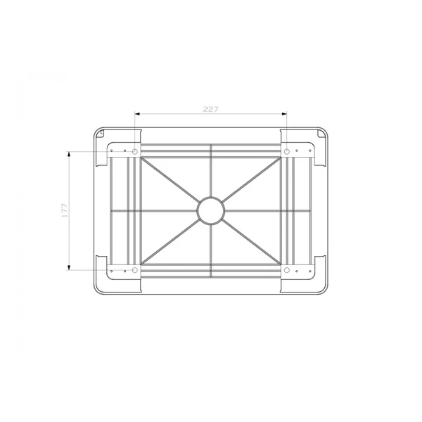 Розподільчий АБС щит 250х350х150мм IP65 MD9002