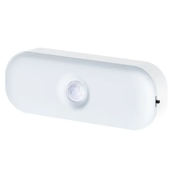 Нічний світильник з датчиком руху  LED Luxel 0,5W накладний овал IP20+акумулятор Nl-01C