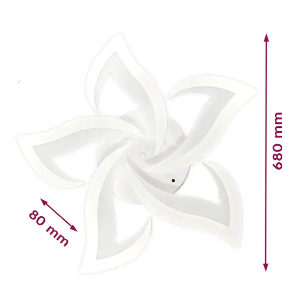 Світильник Velmax V-CL-Lotus-5Wh 52W 23-43-20