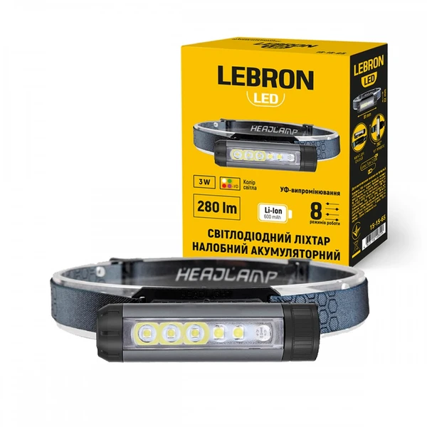 Ліхтар LED Lebron L-HL-10262 3W 15-15-65