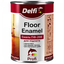 Емаль Delfi ПФ-266 червон-коричнева 2,8кг