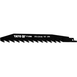 Полотно по керамічній і силікатній цеглі до шаблевої пили Yato 215мм YT-33960