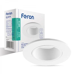 Світильник точковий Feron DL0375 MR16 білий поворотний 6757