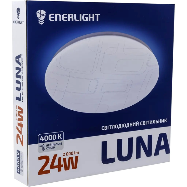 Світильник стельовий LED Enerlight Luna 24Вт 400К LUNA24SMD80N