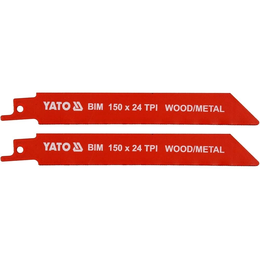 Полотно по дереву і металу до шаблевої пили Yato 150мм YT-33932