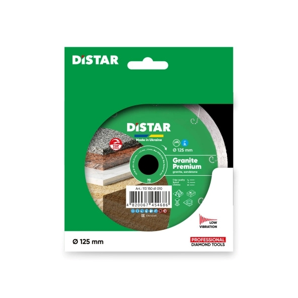Алмазний диск Distar 7D Granite Premium плитка 125мм 11315061010