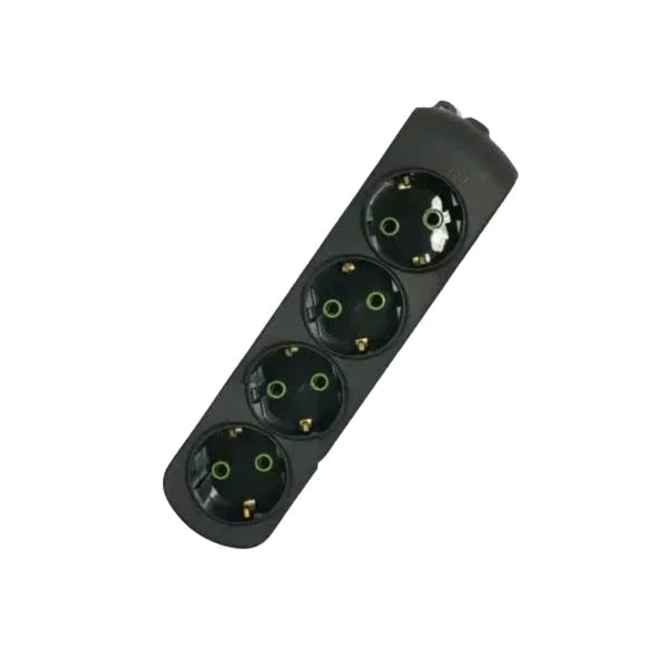 Колодка Lezard Letitia 4 гнізда з/з чорна 721B-0400-401