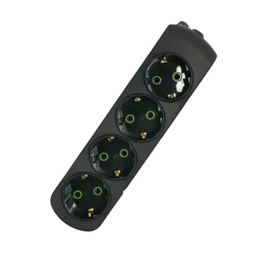 Колодка Lezard Letitia 4 гнізда з/з чорна 721B-0400-401