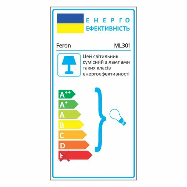 Світильник Feron ML301 чорний