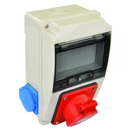 Бокс для автом.вим.+роз+4х16А 130х220мм 60-39-91