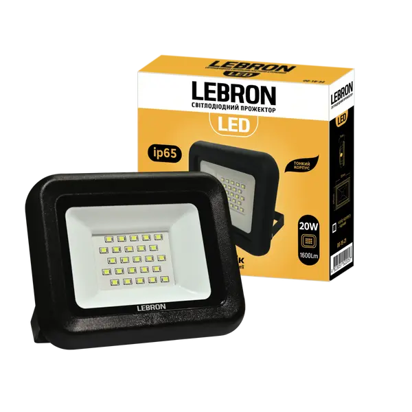 Прожектор LED Lebron 20W 6200К 17-07-20-2