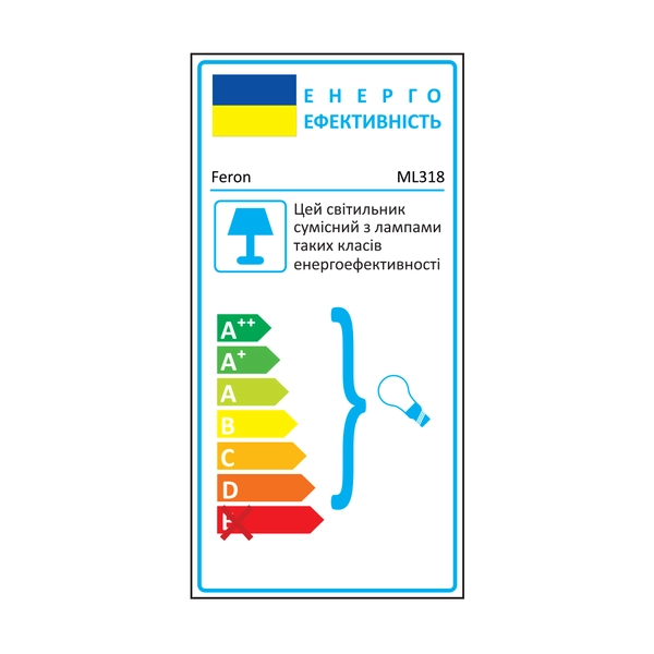 Світильник Feron ML318 білий